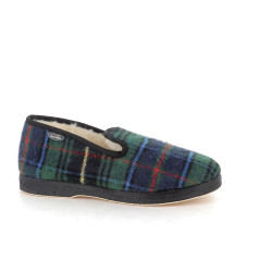 Chaussons vert à carreaux Semelflex