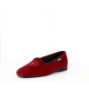 Chausson Semelflex rouge bordeau motif rosace