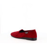 Chausson Semelflex rouge bordeau motif rosace