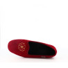 Chausson Semelflex rouge bordeau motif rosace