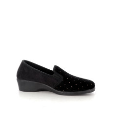 Chaussons noir à pois Semelflex