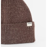 Bonnet marron tricot lurex