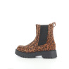 boots Léopard en daim