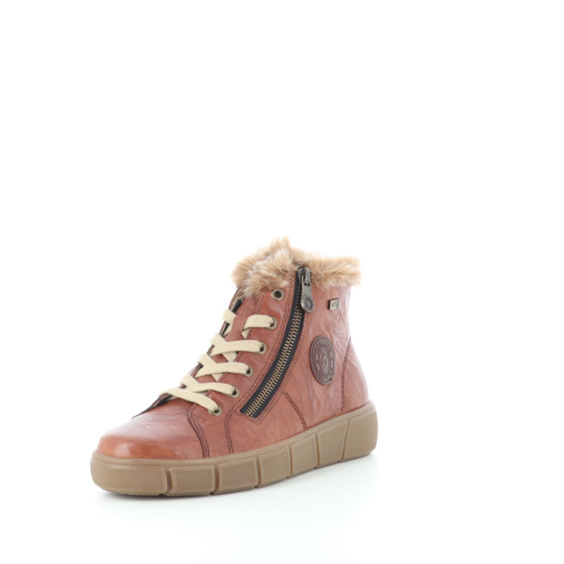 Baskets hautes fausse fourrure