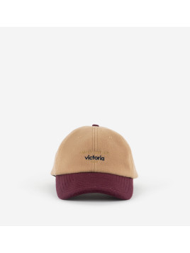 Casquette beige et bordeaux Gorra Pano