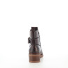 Bottines marron en cuir