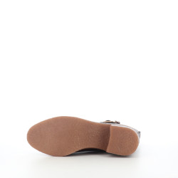 Bottines marron en cuir