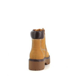 Boots marron en cuir