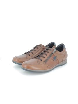 basket en cuir marron
