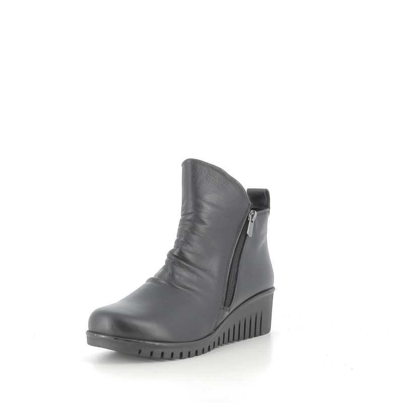 Boots Noirs en Cuir