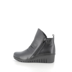 Boots Noirs en Cuir