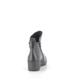 Boots Noirs en Cuir