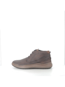 Baskets Hautes en Cuir Marron