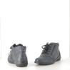 Baskets Hautes en Cuir Bleu Marine