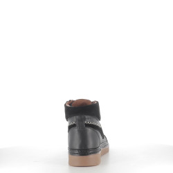Baskets Hautes en Cuir Noir