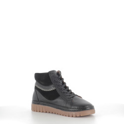 Baskets Hautes en Cuir Noir