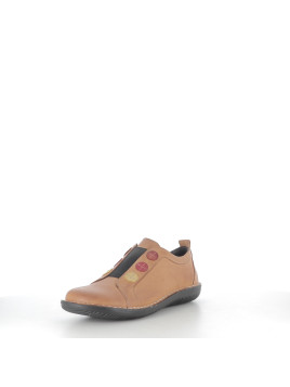 Baskets Basses en Cuir Jaune