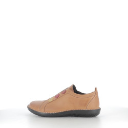 Baskets Basses en Cuir Jaune