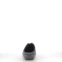 Mules en Textile Bleu Marine