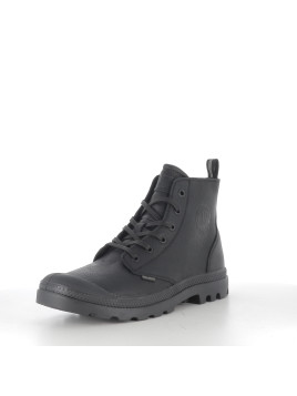 Baskets Montantes Unisexe en Cuir Noir