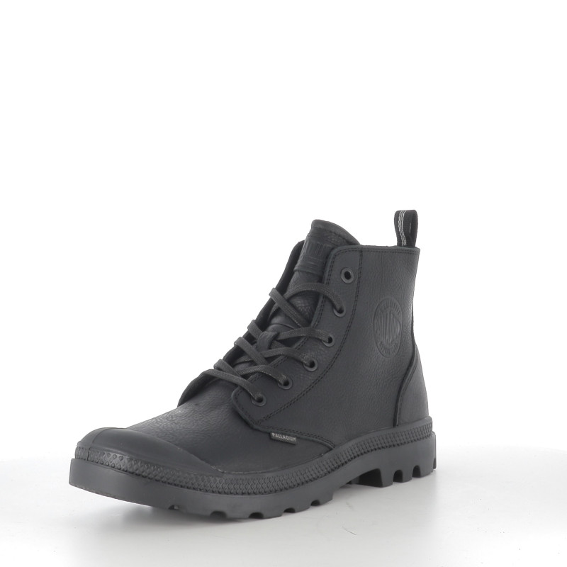 Baskets Montantes Unisexe en Cuir Noir