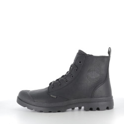 Baskets Montantes Unisexe en Cuir Noir