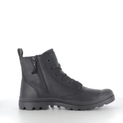 Baskets Montantes Unisexe en Cuir Noir