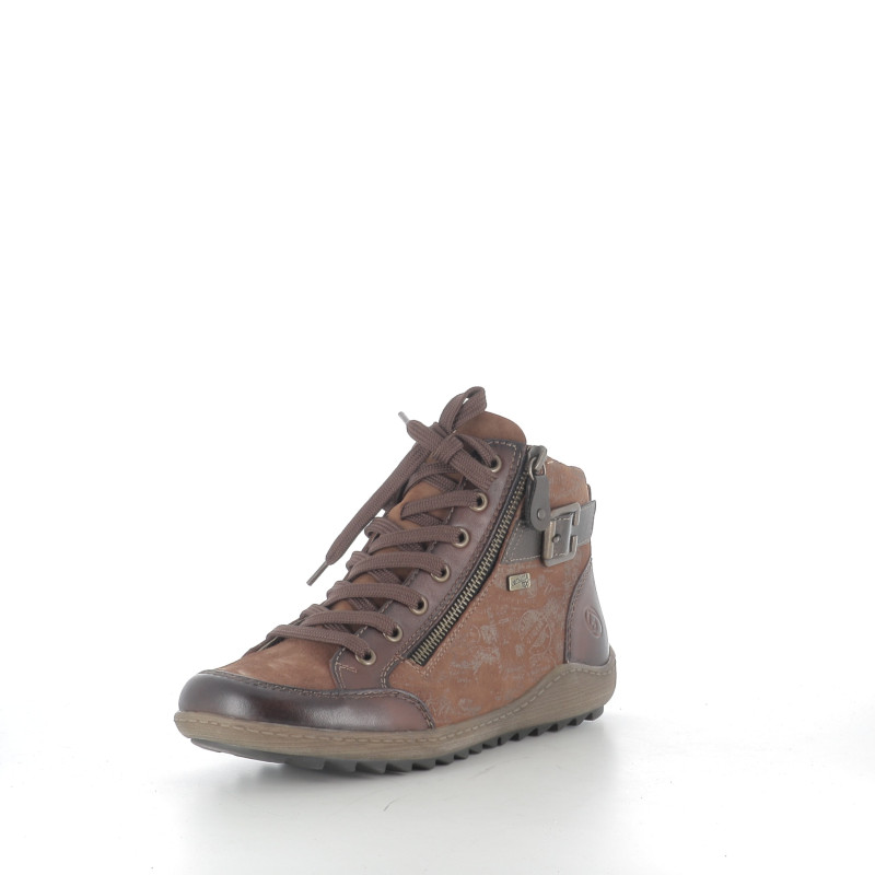 Baskets Hautes en Cuir Marron