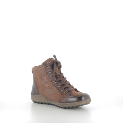 Baskets Hautes en Cuir Marron