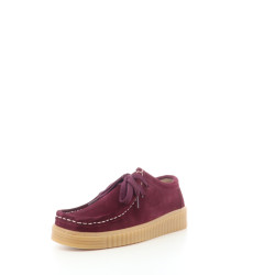 Derbys en cuir bordeaux