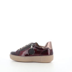 Baskets Basses Rouge en Cuir Vernis