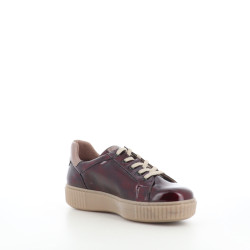 Baskets Basses Rouge en Cuir Vernis
