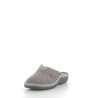 Pantoufles grises en textile