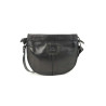 Sac à Bandoulière en Cuir Noir avec Rabat Bear