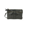 Sac à Bandoulière en Cuir Noir Petit Format Bear