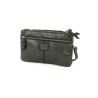 Sac à Bandoulière en Cuir Noir Petit Format Bear