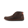 basket montante en cuir marron