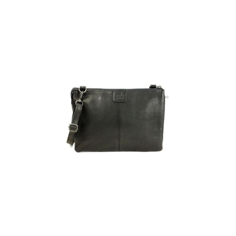 Pochette Uma cuir noir