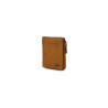 Porte-monnaie compact marron cognac
