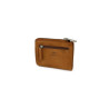 Porte-monnaie compact marron cognac