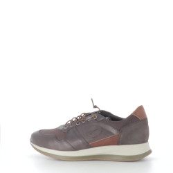 Baskets marron en cuir
