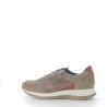 Baskets kaki en cuir