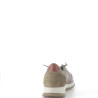 Baskets kaki en cuir