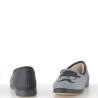 Pantoufles en textile grises