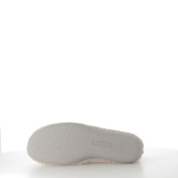 Pantoufles en textile beige