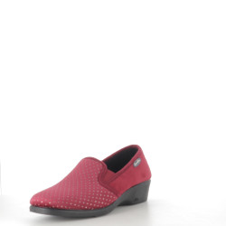 Pantoufles en textile rouges
