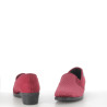 Pantoufles en textile rouges