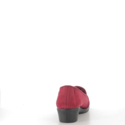 Pantoufles en textile rouges