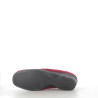 Pantoufles en textile rouges