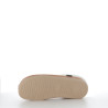 Pantoufles en textile marron